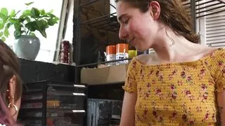 Hairy lesbian chick gets her ass licked and fingered