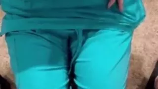 Horny sperm bank nurse in Texas does anything to get the sample even fucks and the end