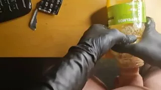 ASMR - Fucking this applesauce hole with CONDOM