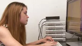 Instead of Working Rilynn Rae and Anastasia Rose Have Taboo Lesbian Sex in the Office