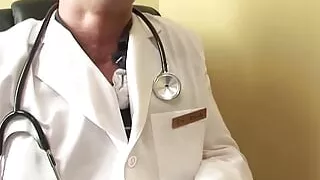 Asian Brunette Learns All About Sucking a Dick From a Doctor with a Big Cock