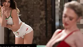 ADULT TIME - Loving Stepdaughter Chanel Camryn Seduces Stepmom Dee Williams And Eats Her Pussy!