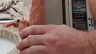 Practicing my cock sucking skills.