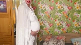 Pregnant Futa Stepmom Use Her Tranny Step Son for Her Needs