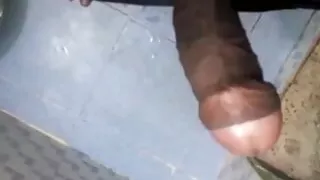 The boy is doing masturbation