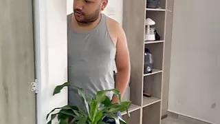 I spy on my best friend while he bathes and fuck him. Part 1.