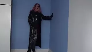 Cross dresser playing