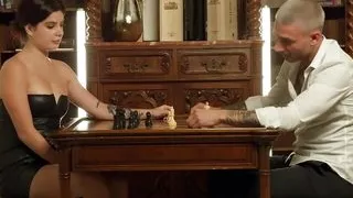 Beautiful Spanish superstar Valkiria Lapiedra gets her taut brown sphincter ravaged on a chess table in utter HD -