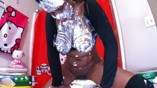 Squatting And Smearing My Wet Pussy In Creamy Coconut Pie Sploshing, Massive Saggy Titties, Busty Sheisnovember