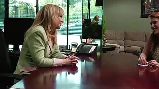 Nina Hartley and Pepper Kester are hot redhead lesbians