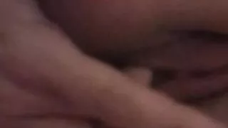 Fingering my tight wet pink pussy from back.Wet pussy sounds.Tight virgin Ass