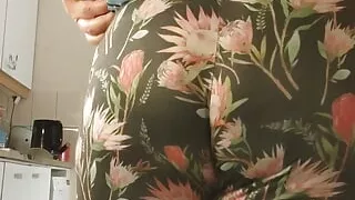 Gangstazz big ass wide open In the kitchen