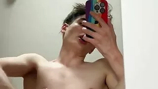 Ride a Dildo and Cum on Mirror