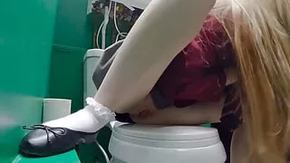 Gloryhole: Teen Schoolgirl Sucks Cock