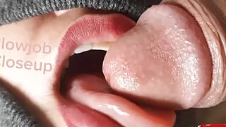 Blowjob closeup