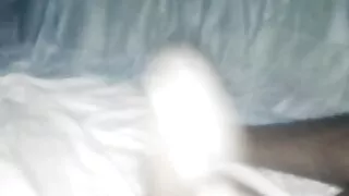 Gifted sexy black dick young guy enjoys masturbating