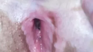 Sexy Mormon Mom and wife bends over spreading her ass to show her pussy contract with her orgasms