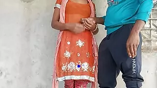 18 year old Indian Desi village girl outdoor hard fucking video
