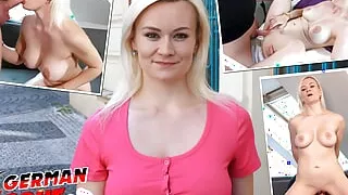 German Scout - Petite Blonde Teen Lilly Joy Pickup and Talk to Casting Fuck