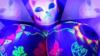 Join This HENTAI TITFUCK CHALLENGE! Mind-blowing NEON COSMOTITS - LilyKoti