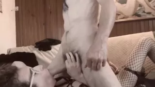 Gorge profonde faite par une transexuelle