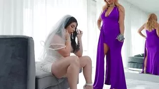 REALITY KINGS - Bride Keira Croft Has Some Lesbian Fun With Her Mother-In-Law Sedona Reign Before The Wedding