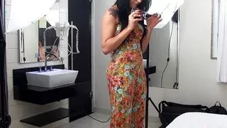 Tranny Larissa Albuquerque Gets Double Dicked and Fucked Hard