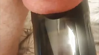 I Make My Husband Enjoy with Electric Masturbator and Ball Massage, He Must Be Quiet!