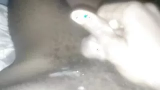 Young trans feeling so happy and honey and pulls out big dick, BBC , long dick and masturbate and cum