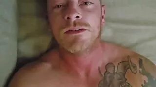 Tattoo Bwc Stroking with Huge Cumshot