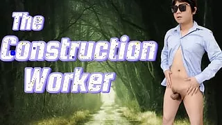 A gay man has a best blowjob and bareback experience with his straight construction worker best friend.