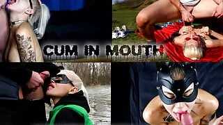 The Best Cumshot Compilation, Oral Creampie, Cumplay, Cumshot In My Throat And Mouth