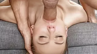 Deep throat queen proves her lack of gagging reflex is a fun skill to have