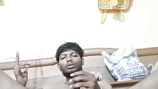 Smoking masturbation Big cock