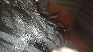 A blowjob on the balcony of my apartment while it's raining we are almost discovered by the neighbors