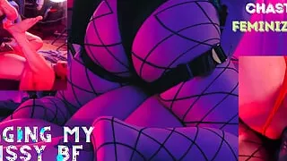 Feminizing my Boyfriend & Making her love cock! Pegging & Chastity