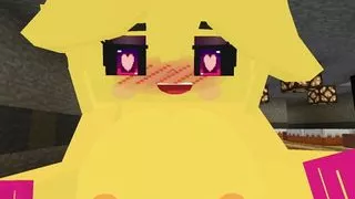 Minecraft Fapcraft: Fazclaire's Nightclub Edition I fuck Chiku, Chica, in the pussy and touch her boobs