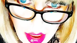 Naughty Trans Woman in Stockings and Heels