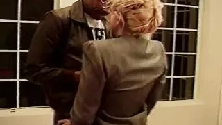 Black Man with Huge Dick Screw All Fuck Holes of a White MILF on the Pool Table