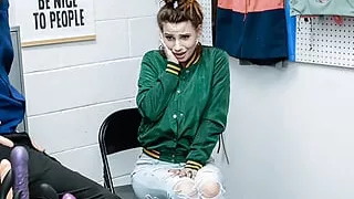 Black Friday Thief Indica Flower Caught Stealing Sex Toys Gets Disciplined By Officer - Shoplyfter