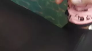 Handjob in pantyhose