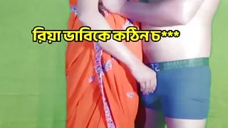 Romantic sex of father-in-law and son wife