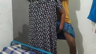 I inserted my big cock into Aunty's hairy pussy