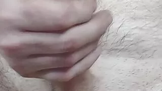 Big white cock jerking while watching porn watch till end for creamy cumshot