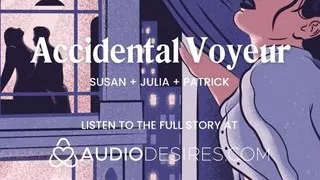 She finger fucks her pussy while her neighbors are fucking in front of her. Window roleplay. Amateur voyeur. Hotel creampie