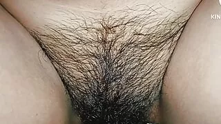 Stepmom She was putting cucumber in her pussy. Stepson saw it and then started fucking.