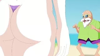 Android Quest for the Balls - Dragon Ball Part 2 - Horny Bikini Android 18
