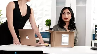 GIRLSWAY - Kinky Secretary Avery Black Strap-On Fucks Horny Boss Helena Locke At The Office