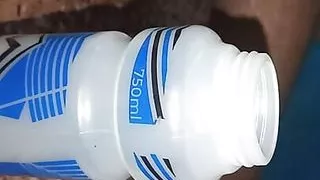 Desi talk boy with condom sucking and licking