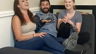 Two girls are better than one when it comes to blowjobs, and so the fun begins